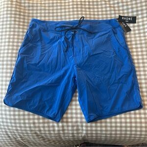 Rhone - Tech Board Shorts - NWT - 38W - Blue swim trunks